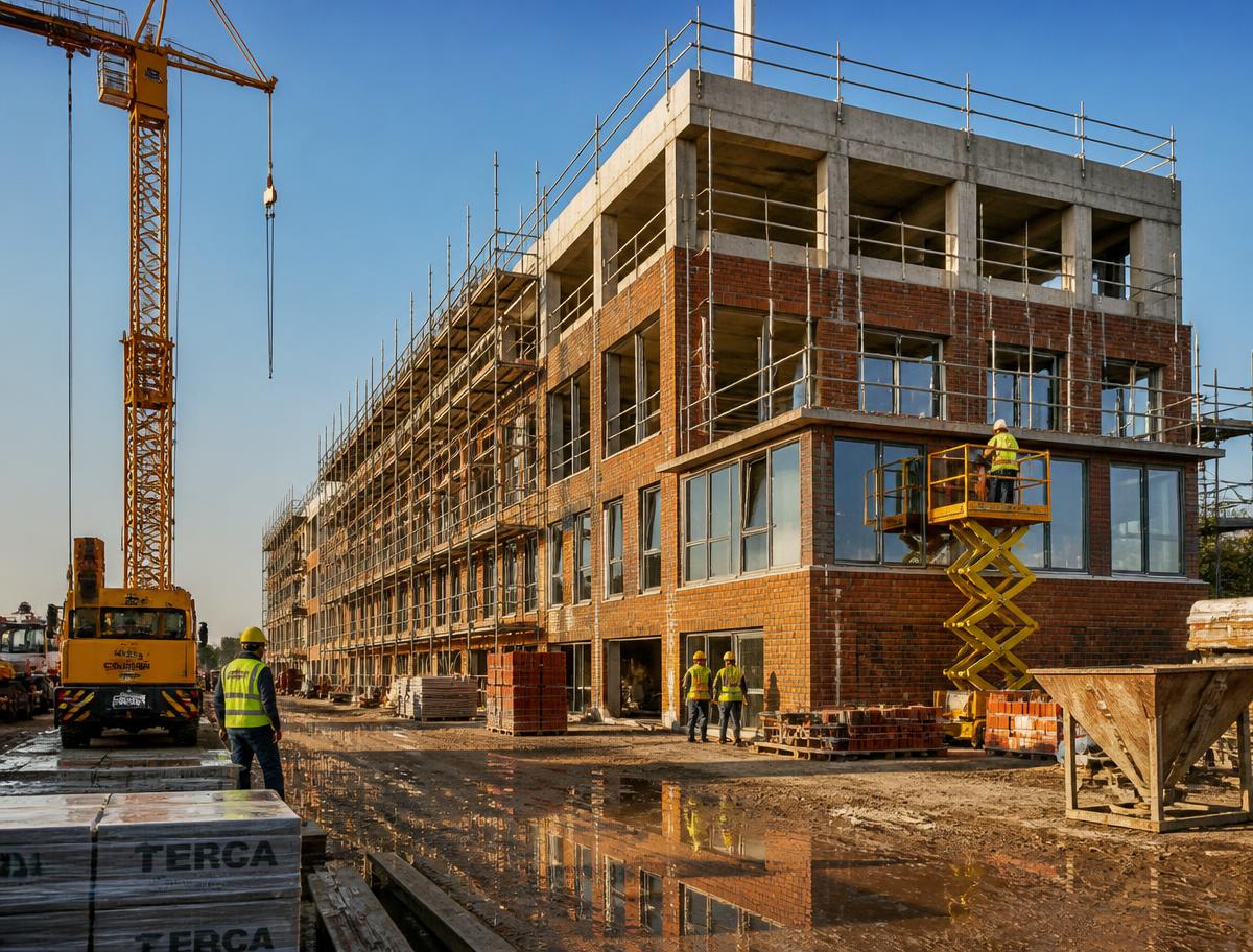 Bouwproject van Dijkman Group in uitvoering